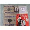 Image 1 : LOT OF ASSORTED HOUSEHOLD ITEMS (33 1/2 RPM RECORDS, CLOCK, PICTURE)