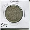 Image 1 : 1958 CNDN 50 CENT PC (SILVER)