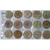 Image 3 : LOT of 30  WOODEN NICKELS - TOKENS - Some Duplication