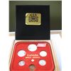 Image 2 : 1980 CANADIAN MINT COIN SET  (WOODEN CASE)