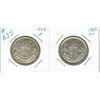 Image 1 : 1954 & 1955 CANADIAN SILVER HALF DOLLARS