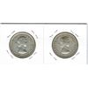 Image 2 : 1954 & 1955 CANADIAN SILVER HALF DOLLARS