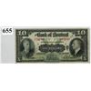 Image 1 : 1938 BANK OF MONTREAL - $10 BANKNOTE - SER. # 251749
