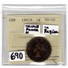 Image 1 : 1881 LARGE CENT TRIPLE PUNCH N IN REGINA