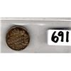 Image 2 : 1886 SMALL 6 FIVE CENTS ICCS HOLDER (ICCS F-15)