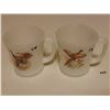 Image 1 : TWO ANCHOR HOCKING FIRE KING USA D HANDLE MUGS WITH BIRDS