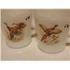 Image 6 : TWO ANCHOR HOCKING FIRE KING USA D HANDLE MUGS WITH BIRDS