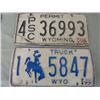 Image 3 : SET OF LICENSE PLATES (WYOMING )