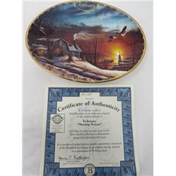 TERRY REDLIN SEASONS TO REMEMBER PLATES (FEBRUARY)