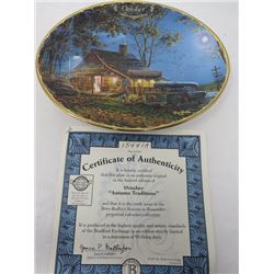 TERRY REDLIN SEASONS TO REMEMBER PLATES (OCTOBER)