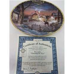 TERRY REDLIN SEASONS TO REMEMBER PLATES (DECEMBER)