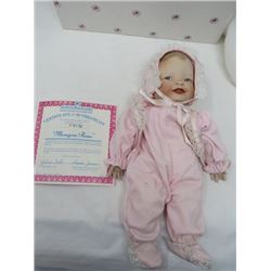 ASHTON DRAKE DOLL (MEHGAN ROSE WITH CERTIFICATE) *PORCELAIN)