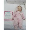 Image 1 : ASHTON DRAKE DOLL (MEHGAN ROSE WITH CERTIFICATE) *PORCELAIN)
