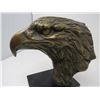 Image 3 : BRONZE EAGLE HEAD STATUE (9” TALL)