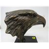 Image 5 : BRONZE EAGLE HEAD STATUE (9” TALL)