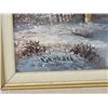 Image 3 : OIL PAINTING (BOHANAKA) *FRAMED WINTER SCENE 16.5” X 14.5”*