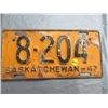 Image 1 : 1947 SASK LICENSE PLATE