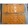 Image 2 : 1950 SET SASK LICENSE PLATES