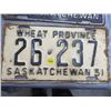 Image 3 : LOT OF 2 *1951, 1952 SASK LICENSE PLATES