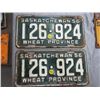 Image 1 : 1956 SET SASK LICENSE PLATES