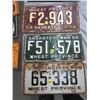 Image 1 : LOT OF 3 SASK LICENSE PLATES (FARM 1954 & 1956; 1959)