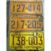Image 1 : LOT OF 3 SASK LICENSE PLATES (2 - 1963 & 1 - 1967)