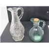 Image 5 : LOT OF 5 VINEGAR CRUETS (2 ARE GREEN TINT)