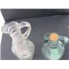 Image 6 : LOT OF 5 VINEGAR CRUETS (2 ARE GREEN TINT)