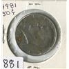 Image 1 : FIFTY CENT COIN (USA) *1981*