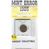 Image 1 : MINT ERROR PENNY (CANADA 1965) *STAMPED OFF CENTER-VERY UNIQUE!*