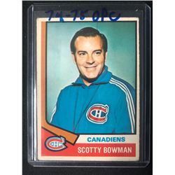 1974 O Pee Chee #261 Scotty Bowman Rookie