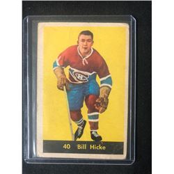 1960-61 Parkhurst Montreal Canadiens Hockey Card #40 Bill Hicke