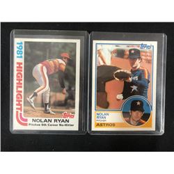 NOLAN RYAN BASEBALL CARD LOT