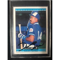 1992 DONRUSS BASEBALL DEREK BELL AUTOGRAPHED CARD
