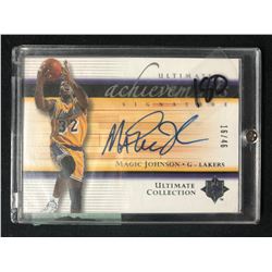 2005-06 ULTIMATE COLLECTION BASKETBALL #UA-MA MAGIC JOHNSON AUTOGRAPHED CARD