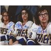 Image 1 : Jeff Carlson, Steve Carlson & David Hanson Signed "Slap Shot" 8x10 Photo (Beckett COA)