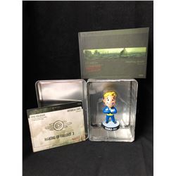 FALLOUT 3 RARE VAULT BOY BOBBLEHEAD FROM COLLECTOR'S EDITION  W/ ZELDA LUNCHBOX