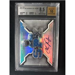 2007 SPX #220 CALVIN JOHNSON JERSEY AUTO FOOTBALL CARD (8.5 NM+) 231/299