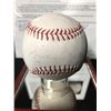 Image 2 : MULTI SIGNED WILSON BASEBALL W/ LOA (MANTLE/ MUSIAL/ FORD/ BANKS)