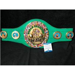 FLOYD MAYWEATHER SIGNED REPLICA BOXING CHAMPIONSHIP BELT (BECKETT COA)