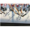 Image 3 : AUTOGRAPHED 500 NHL GOAL SCORERS 42" X 26" FRAMED PRINT W/ HOWE, HULL, BUCYK, BELIVEAU, LAFLEUR...
