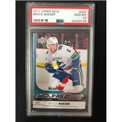 2017 UPPER DECK #247 BROCK BOESER (GEM MINT 10) PSA GRADING