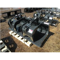 Stout 72" grapple bucket w/hose ends-New
