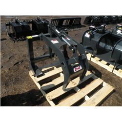 Stout grapple attachment for pallet forks w/hose ends, fits1 3/8x4" forks-New