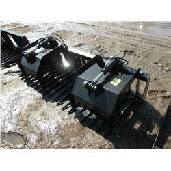 Brute 79" brush/rock grapple -tines 4 1/2" on center-New