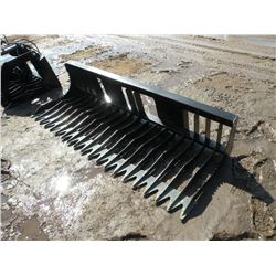 Brute 83" rock bucket -tines 4" on center -New