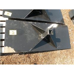 Receiver plate for skidloader -New