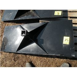 Receiver plate for skidloader -New