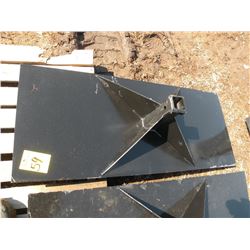 Receiver plate for skidloader -New
