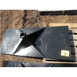Receiver plate for skidloader -New